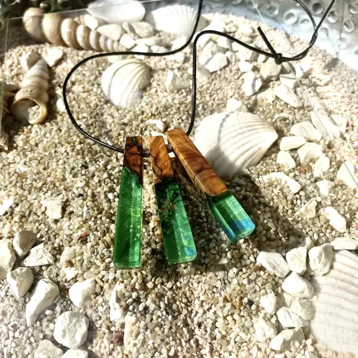 Kettenanhänger "Green Sea Sticks" – Bild 5