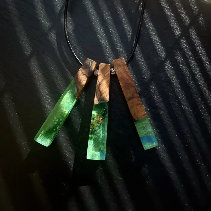 Kettenanhänger "Green Sea Sticks" – Bild 3
