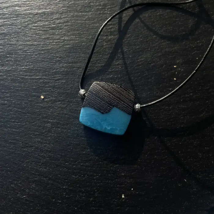 Kettenanhänger "Turquoise Square" – Bild 2
