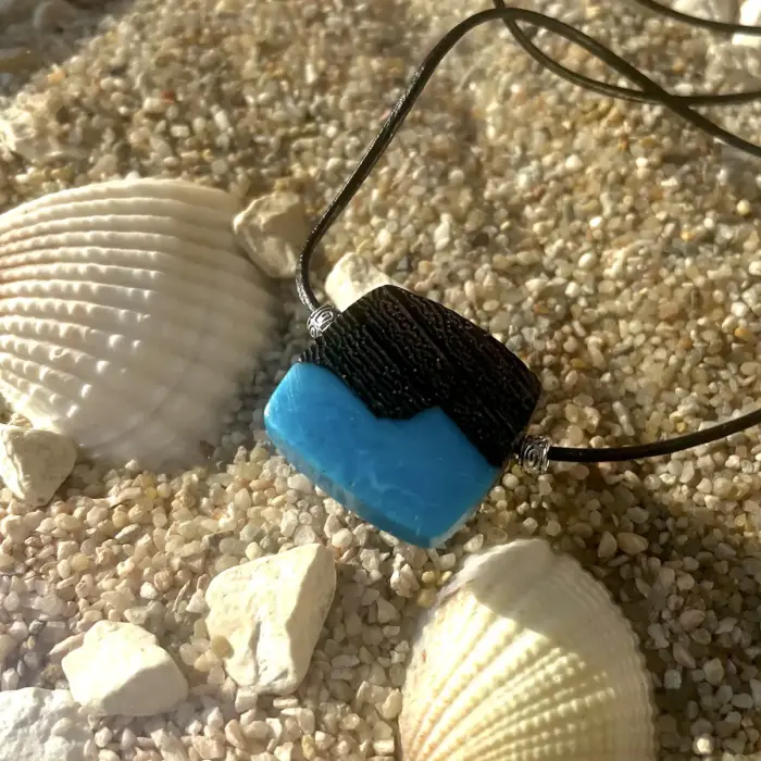 Kettenanhänger "Turquoise Square" – Bild 3