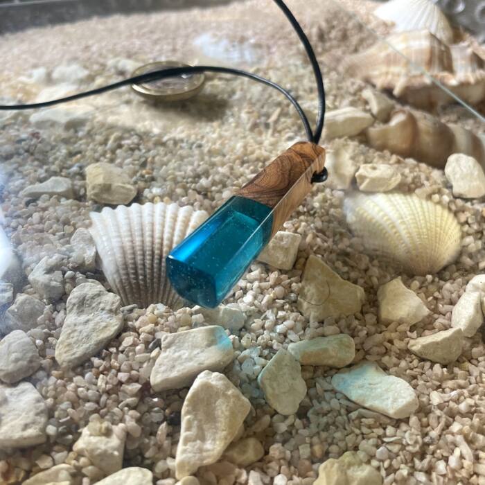 Kettenanhänger "Blue Water Stick" – Bild 4