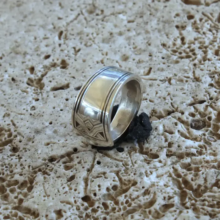 Ring ArtDeco Kaffee-Löffel (Gr. 57/8) – Bild 5