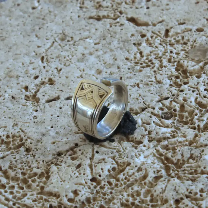 Ring ArtDeco Kaffee-Löffel (Gr. 57/8)