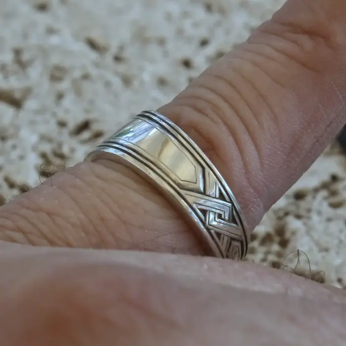 Ring ArtDeco Kaffee-Löffel (Gr. 57/8) – Bild 3